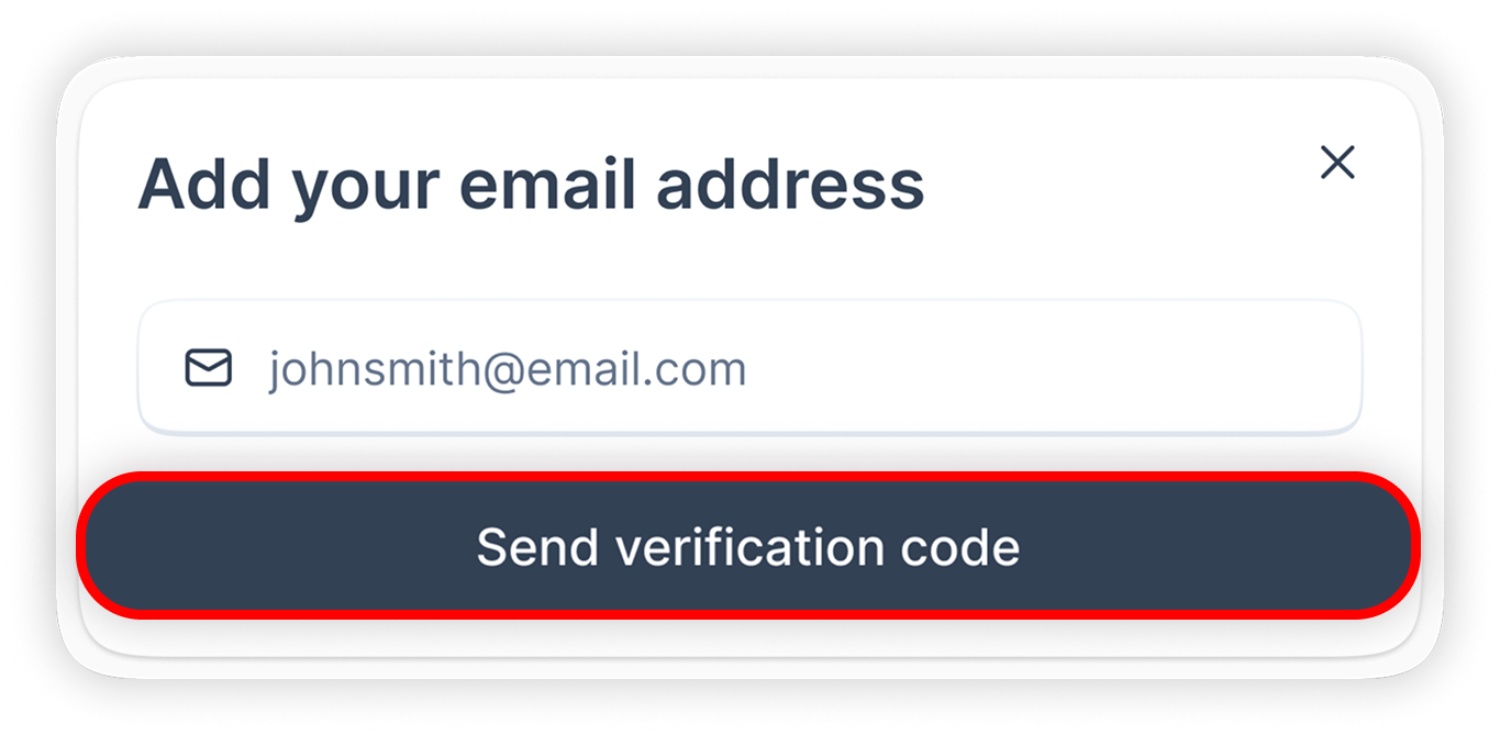 View of NordProtect adding email address as an asset, send veirfication code button is highlighted.png