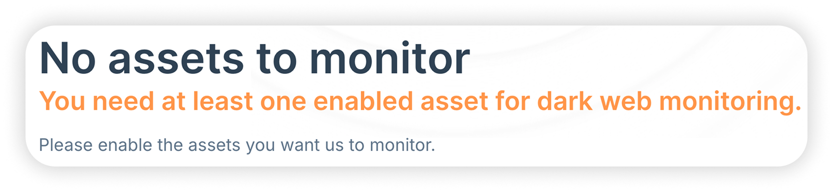 View of NordProtect dark web monitoring tab, empty state.png