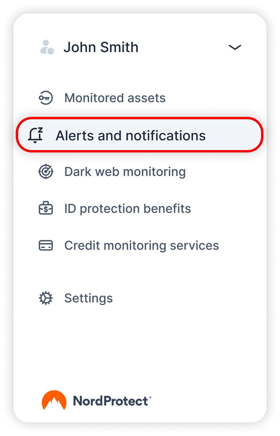View of NordProtect's alerts and notfis tab, button is highlighted.png